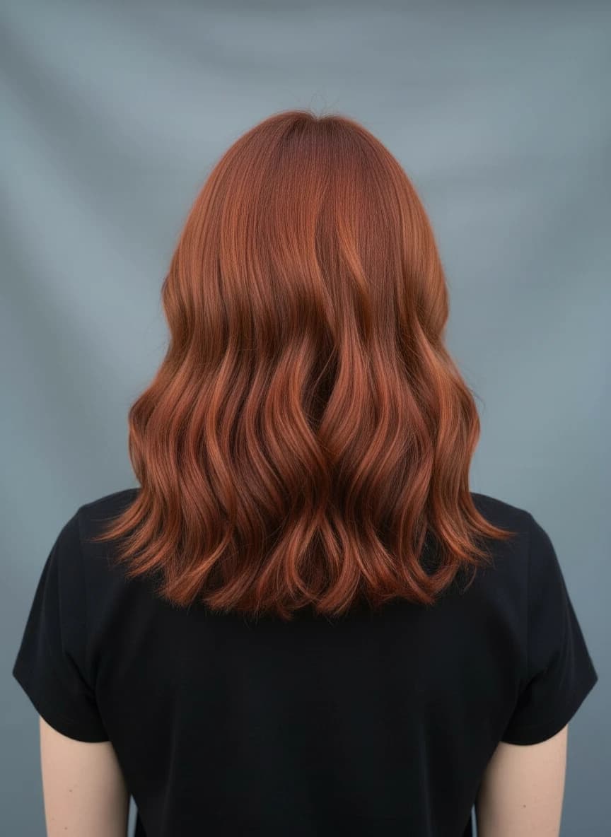 After photo (Copper Red) - AI hair color changer example ex02